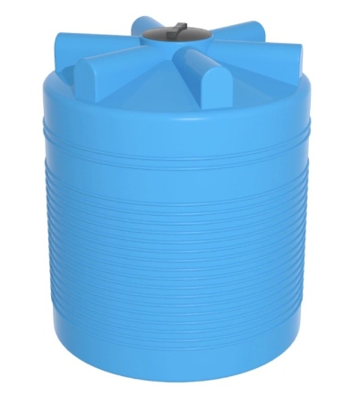 Емкость ЭВЛ 2000 литров без отводов (цвет голубой)