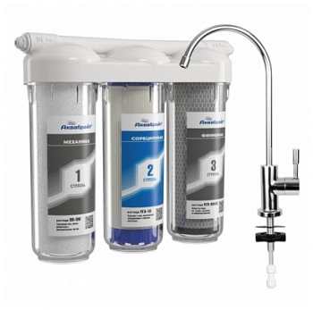 Фильтр АБФ-ТРИА- СТАНДАРТ трехступенчатая система очистки воды под кухонную мойку с отдельным краном