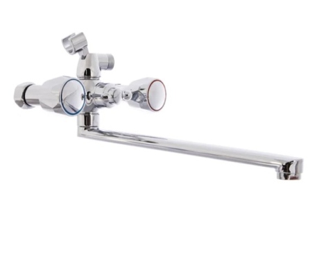 Смеситель для ванны 1/2 м/к, плоский излив ROEGEN (RR120B)