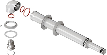 Комплект коаксиальный 60/100 L=750мм антилед (BG0035) (30840)