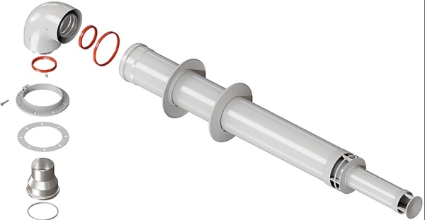 Комплект коаксиальный 60/100 L=750мм антилед (BG0035) (30840)
