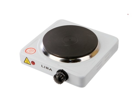 Плитка электрическая LIRA LR 1201B (чугунный нагр. эл. мощ. 1000 Вт) (LR 1201B)